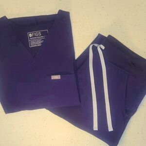 FIGS Women's Scrubs Set - Deep Purple
